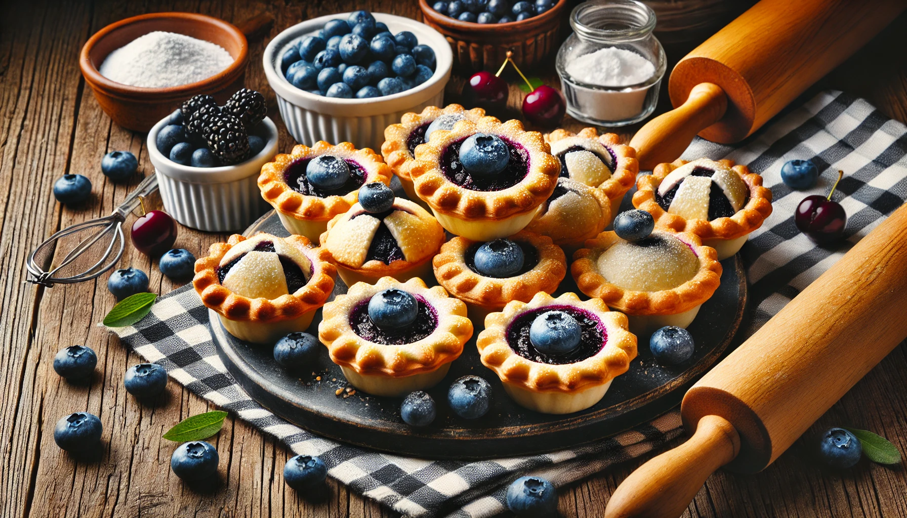 Gluten-Free Blueberry Mini Pies