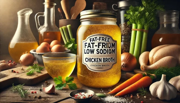 Fat-Free Low Sodium Chicken Broth: A Healthy and Delicious Option