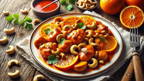 orange cashew chicken