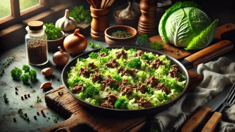 paleo ground beef and cabbage