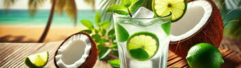 Coconut Water with Fresh Lime