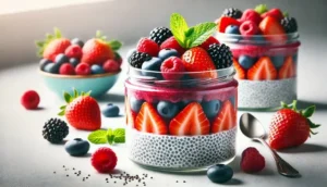 Chia Seed Pudding with Mixed Berries