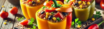 Quinoa-Stuffed Bell Peppers