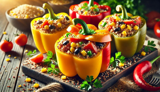 Healthy & Delicious Quinoa-Stuffed Bell Peppers Recipe