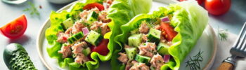 Tuna Salad Lettuce Wraps