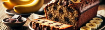 Paleo Banana Bread with Dark Chocolate Chunks