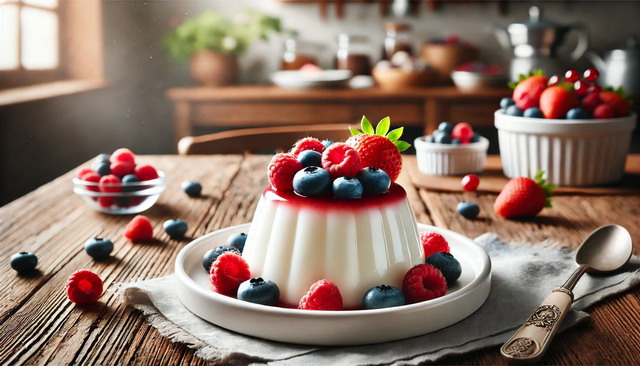 Coconut Milk Panna Cotta with Berries: A Creamy, Dairy-Free Delight