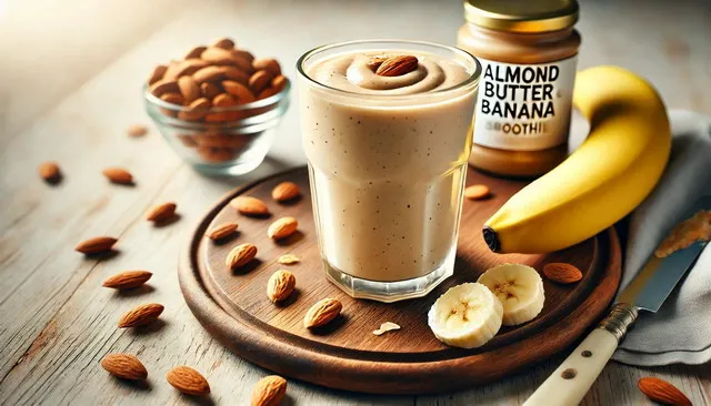 Creamy Almond Butter and Banana Smoothie – A Healthy, Delicious Energy Boost