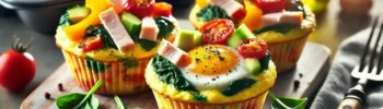 Egg Muffins with Veggies and Turkey