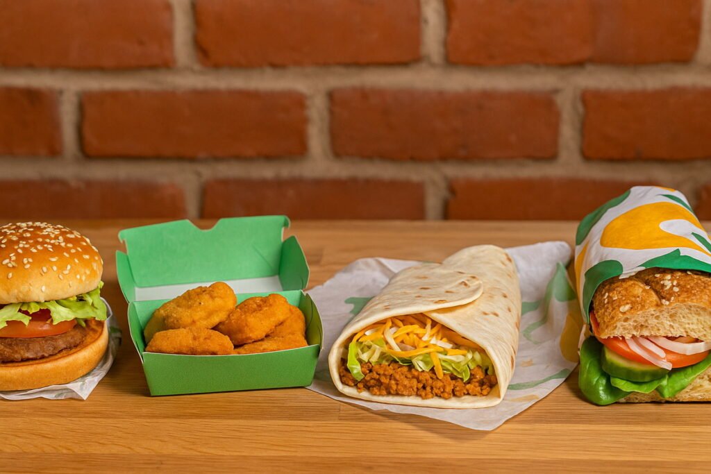 Best Fast Food Chains Vegetarian Menu 2025