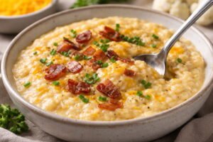 Cheesy Cauliflower Grits