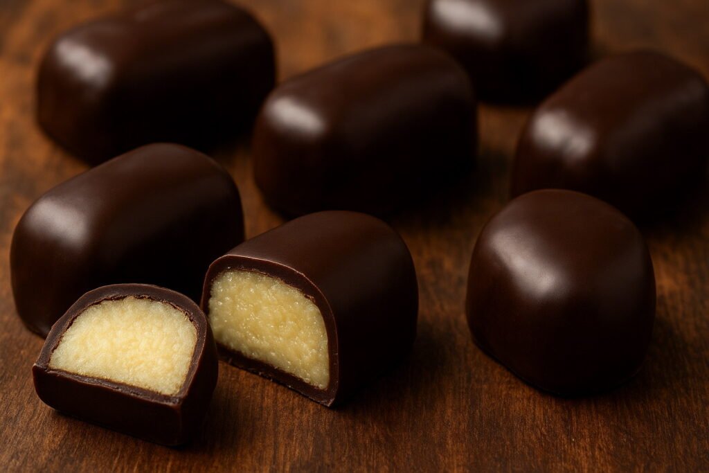 Dark Chocolate Covered Marzipan