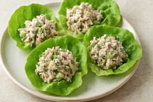 Easy Tuna Salad Lettuce Wraps